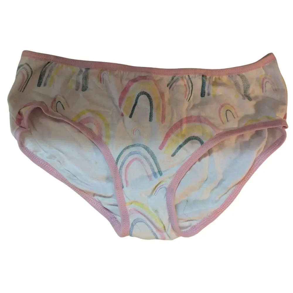 Andy & Evan Girls Rainbow Print Briefs 10-12
